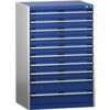 CUBIO SL-8612-10.4 DRAWER CABINET (200KG) GREY / BLUE thumbnail-0