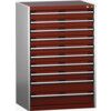 CUBIO SL-8612-10.4 DRAWER CABINET (200KG) GREY / RED thumbnail-0