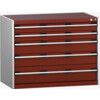 CUBIO SL-1068-5.2 DRAWER CABINET (200KG) GREY / RED thumbnail-0