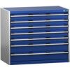 CUBIO SL-1069-7.4 DRAWER CABINET (200KG) GREY / BLUE thumbnail-0