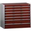 CUBIO SL-1069-7.4 DRAWER CABINET (200KG) GREY / RED thumbnail-0