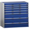 CUBIO SL-10610-7.2 DRAWER CABINET (200KG) GREY / BLUE thumbnail-0