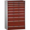 CUBIO SL-10616-9.2 DRAWER CABINET (200KG) GREY / RED thumbnail-0