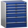 CUBIO SL-879-6.4 DRAWER CABINET (200KG) GREY / BLUE thumbnail-0