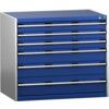 CUBIO SL-1079-6.4 DRAWER CABINET (200KG) GREY / BLUE thumbnail-0