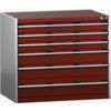 CUBIO SL-1079-6.4 DRAWER CABINET (200KG) GREY / RED thumbnail-0