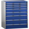 CUBIO SL-10712-8.2 DRAWER CABINET (200KG) GREY / BLUE thumbnail-0