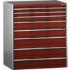 CUBIO SL-10712-8.2 DRAWER CABINET (200KG) GREY / RED thumbnail-0