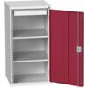 VERSO CUPBOARD W/ 2 SHELVES 1 DRAWER 525X550X1000H RAL7035/3004 thumbnail-0