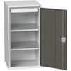 VERSO CUPBOARD W/ 2 SHELVES 1 DRAWER 525X550X1000H RAL7035/7016 thumbnail-0