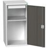 VERSO CUPBOARD WITH 1 SHELF 1 DRAWER 525X550X1000H RAL7035/7016 thumbnail-0