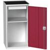 VERSO CUPBOARD WITH 1 SHELF AND 1 DRAWER 525X550X1015 RAL7035/3004 thumbnail-0