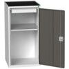 VERSO CUPBOARD WITH 1 SHELF AND 1 DRAWER 525X550X1015 RAL7035/7016 thumbnail-0