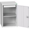 VERSO CUPBOARD WITH 1 SHELF AND 1 DRAWER 525X550X800H RAL7035 thumbnail-0