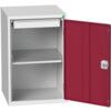 VERSO CUPBOARD WITH 1 SHELF AND 1 DRAWER 525X550X800H RAL7035/3004 thumbnail-0