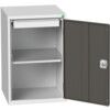 VERSO CUPBOARD WITH 1 SHELF AND 1 DRAWER 525X550X800H RAL7035/7016 thumbnail-0