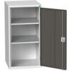 VERSO CUPBOARD WITH 2 SHELVES 525X550X1000H RAL7035/7016 thumbnail-0