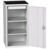 VERSO CUPBOARD WITH 2 SHELVES AND 1 DRAWER 525X550X1015 RAL7035 thumbnail-0