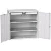 VERSO CUPBOARD WITH 2 SHELVES AND 2 DRAWERS 1050X550X1000H RAL7035 thumbnail-0