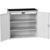 VERSO CUPBOARD WITH 2 SHELVES AND 2 DRAWERS 1050X550X1015H RAL7035 thumbnail-0