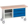 16923213.11 Verso Mobile Storage Bench 1500mm x 600mm x 830mm thumbnail-0