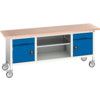 16923231.11 Verso Mobile Storage Bench 2000mm x 600mm x 830mm thumbnail-0