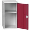 VERSO CUPBOARD WITH 1 SHELF 525X550X1000H RAL7035/3004 thumbnail-0