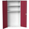 VERSO CUPBOARD WITH 2 SHELVES 1050X350X2000H RAL7035/3004 thumbnail-0