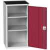 VERSO CUPBOARD WITH 2 SHELVES 525X550X1015H RAL7035/3004 thumbnail-0