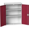 VERSO CUPBOARD WITH 2 SHELVES 800X350X1000H RAL7035/3004 thumbnail-0