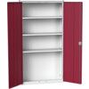 VERSO CUPBOARD WITH 3 SHELVES 1050X350X2000H RAL7035/3004 thumbnail-0