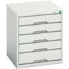 VERSO CABINET WITH 5 DRAWERS 525X550X600H RAL7035 thumbnail-0