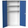 VERSO CUPBOARD WITH 2 SHELVES 1050X350X2000H RAL7035/5010 thumbnail-0