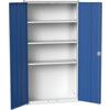 VERSO CUPBOARD WITH 3 SHELVES 1050X350X2000H RAL7035/5010 thumbnail-0