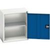 Verso Wall Cabinet, Single Door,Blue/Grey, 600 x 525 x 350mm thumbnail-0