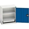 Verso Wall Cabinet, Single Door,Blue/Grey, 600 x 525 x 350mm thumbnail-0