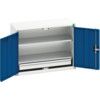 Verso Wall Cabinet, Single Door,Blue/Grey, 600 x 800 x 350mm thumbnail-0