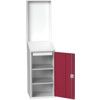 VERSO LECTERN PERFOPANEL 1SHELF1D RAWER 525X550X2000H RAL7035/3004 thumbnail-0