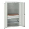 Verso Storage Cabinet, 2 Doors, Light Grey, 2000 x 1050 x 550mm thumbnail-0