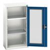 Verso Storage Cabinet, Single Clearview Door, Blue, 1000 x 525 x 350mm thumbnail-0