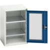 Verso Storage Cabinet, Single Clearview Door, Blue, 800 x 525 x 550mm thumbnail-0