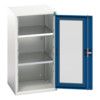 Verso Storage Cabinet, Single Clearview Door, Blue, 1000 x 525 x 550mm thumbnail-0