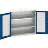 Verso Storage Cabinet, Single Clearview Door, Blue, 1000 x 1050 x 1050mm thumbnail-0