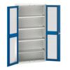 Verso Storage Cabinet, Single Clearview Door, Blue, 2000 x 1050 x 1050mm thumbnail-0