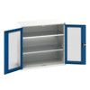 Verso Storage Cabinet, Single Clearview Door, Blue, 800 x 1300 x 1300mm thumbnail-0