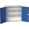 VERSO CUPBOARD WITH 2 SHELVES 1050X350X1000H RAL7035/5010 thumbnail-0