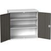 VERSO CUPBOARD WITH 2 SHELVES 1050X550X1000H RAL7035/7016 thumbnail-0