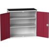 VERSO CUPBOARD WITH 2 SHELVES 1050X550X1015H RAL7035/3004 thumbnail-0