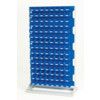 Verso, Louvred Panel/Storage Bins, Steel/Plastic, Light Grey/Blue, 1000x550x1775mm thumbnail-0