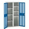 Verso PPE Cupboard, 2 Doors, Blue, 2000 x 1050 x 550mm thumbnail-0